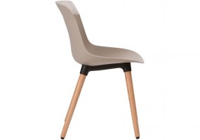 Cadeira-fixa-polipropileno-ANM 6708 F-Nude-pé-madeira-Anima-Home-HS-Móveis